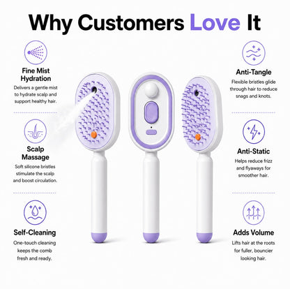 Smart Mist Hair Brush